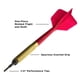 thumbnail image 2 of Barra de bar Darts Viper Commercial Soft Tip, 13 g (paquete de 45), color rojo, 2 of 6