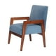 thumbnail image 3 of Sitial Frankfurt Tela Velvet Azul Petróleo, 3 of 3