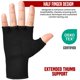 thumbnail image 5 of Guantes interiores de boxeo RDX elásticos para medio dedo, 5 of 7