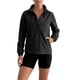 thumbnail image 2 of Chaqueta de Lluvia Ligera para Mujer INSPIRE CHIC con Cuello Alto para Ciclismo, Senderismo, Running, Impermeable, Cortavientos, M Negro, 2 of 6