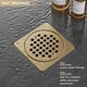 thumbnail image 2 of Desagüe De Piso Para Ducha De 4 En Acero Inoxidable Bronce, 2 of 6