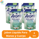thumbnail image 3 of Jabon Liquido Para Manos y Cuerpo Paraiso Floral Arom 750 ml 4 Unidades, 3 of 4