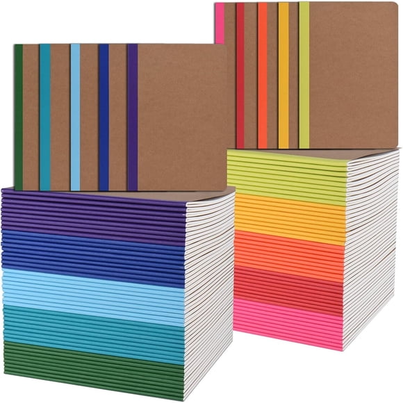 Cuadernos A5 ZCZN rayados con tapa kraft, 60 páginas
