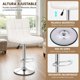 thumbnail image 5 of Taburete silla Piso giratorio Bar 2 Unidades Cuero Blanco respaldo, 5 of 9