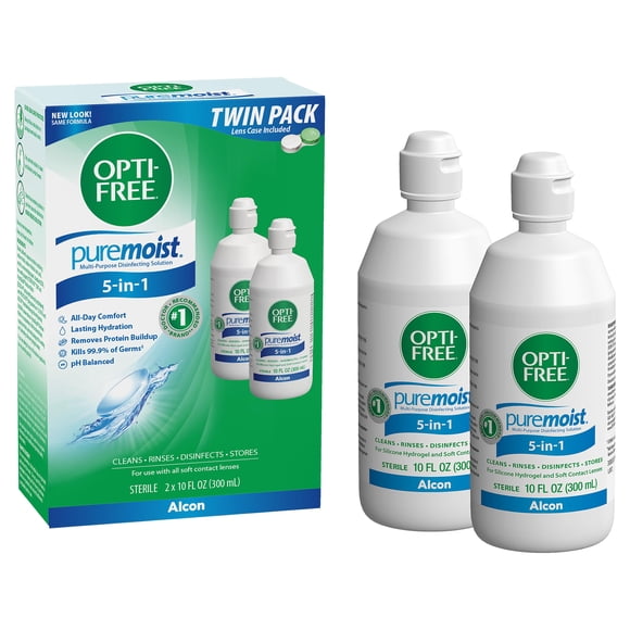 Solución para lentes de contacto Opti-Free Puremoist 600 ml (2 x 300 ml)