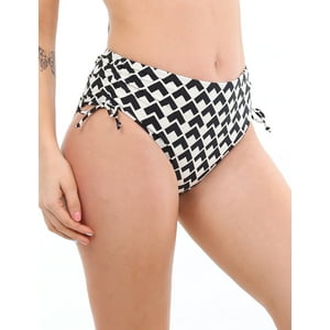 Samia - Bikini Calzón Cadera Ajustable Estampado Beige M