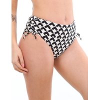 Samia - Bikini Calzón Cadera Ajustable Estampado Beige M