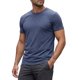 thumbnail image 4 of Camiseta de Cuello Redondo para Hombre INSPIRE CHIC Manga Corta Casual Ligera M Azul Oscuro, 4 of 6