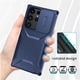 thumbnail image 5 of Funda Resistente para Samsung Galaxy S23 Ultra con Tapa Deslizante y Protección Militar Azul, 5 of 6
