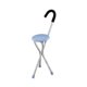 thumbnail image 4 of Asiento De Bastón Plegable Mango Cómodo Silla De Muletas Antideslizante De 34 Pulgadas De Alto Redondo Gris, 4 of 5