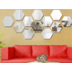 thumbnail image 3 of Set Espejos Decorativos Vinilo Pared Acrílico Adhesivos Hexagonales Marinshop, 3 of 3