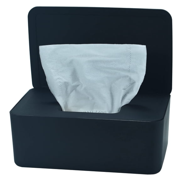 Dispensador de toallitas para pañales SOCOMAN 19x11x7 cm negro