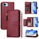 thumbnail image 1 of Funda Billetera Cremallera para iPhone 16e con Porta Tarjetas, Soporte y Correa Rojo, 1 of 5