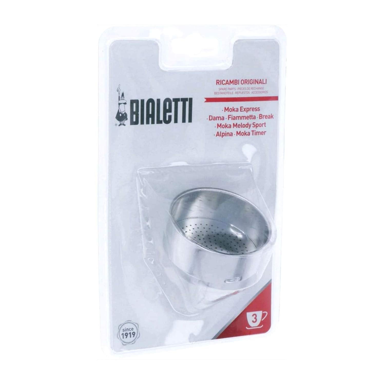 Embudo De Repuesto Bialetti Moka Express De Aluminio Para 3 Tazas
