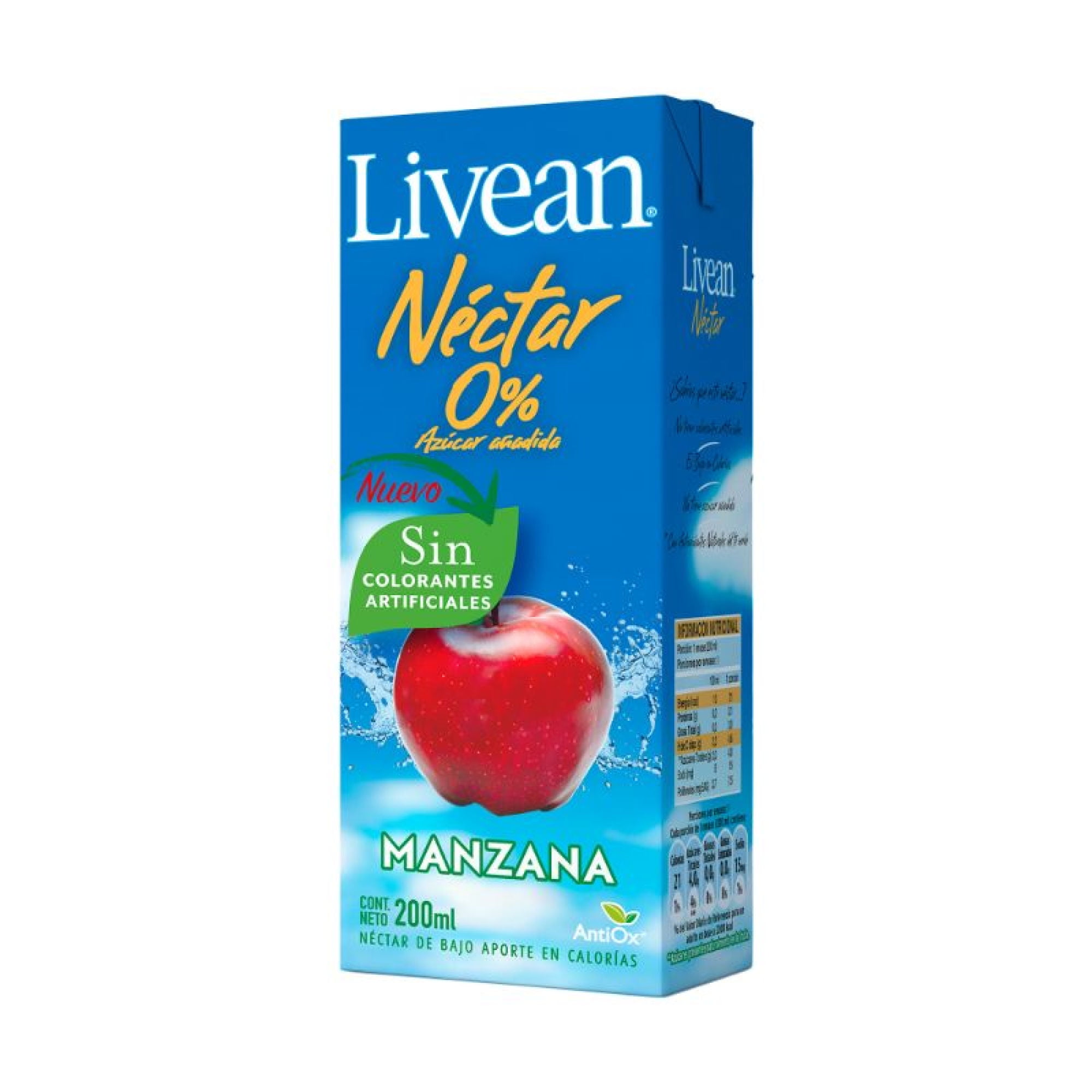 Néctar Manzana Caja 200 cc Livean