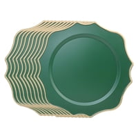 Bothyi - 10 Piezas Platos De Carga Platos De Cocina Duraderos Para Recepción Eventos Cocina Verde
