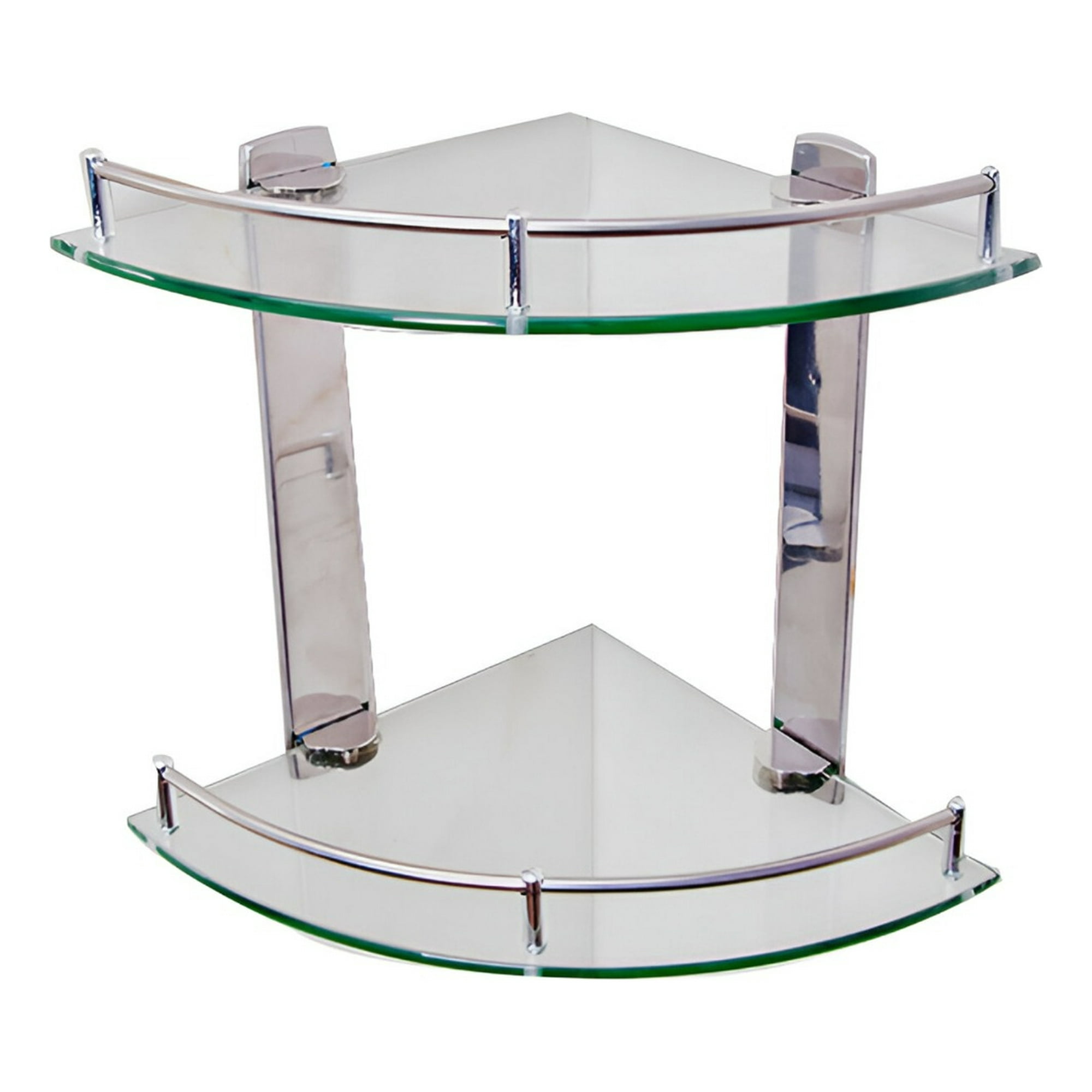 Genérico - Estante Organizador Baño Doble Triangular Vidrio Jhn