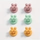 thumbnail image 1 of 1/6pcs Silicone Toothbrush Holder, Wall Mounted Razor Hooks, Adhesive Towel Key Plug Cable Hangers, Multi-Function Storage Hook, For Bathroom Home Office, 1 of 5