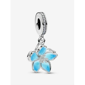 Dije Colgante Pandora Blue Blossom Turquesa Con Caja De Regalo