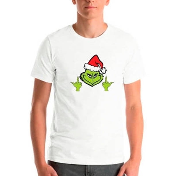 Polera Navidad Grinch Dedos Pascuas Unisex Moda