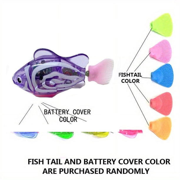Cat Interactive Electric Fish Toy Water Cat Toy For Indoor Play Swimming Robot Fish LED Light Toys