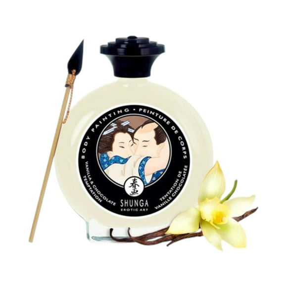 Pintura Corporal Comestible Shunga Vainilla Chocolate 100 ml