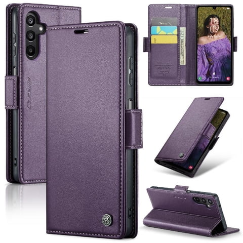 Caseme Tipo Cartera Samsung Galaxy A15 4G/5G Con Cierre Magnético, Rfid, Tarjetero, Soporte, Carga Inalámbrica