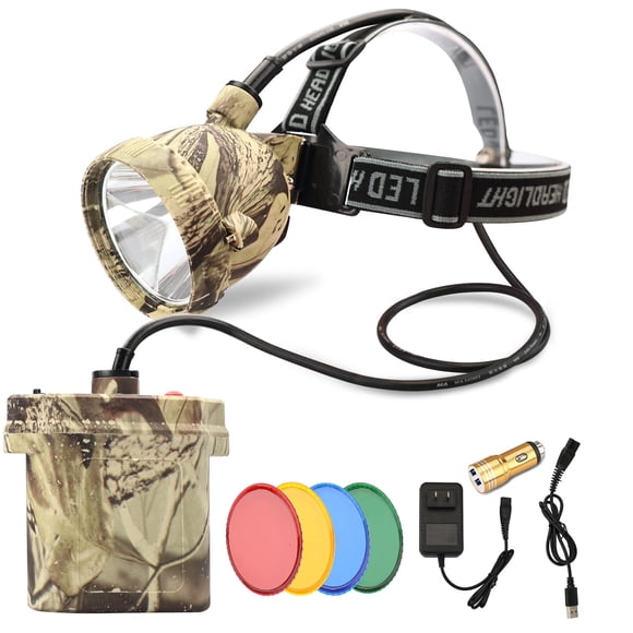 Linterna frontal DUMPMAN Camo Coon, luces de caza recargables a prueba de agua