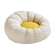 thumbnail image 3 of Puf Sofá Ocio Adultos Con Asa Sofá Perezoso Para El Hogar Dormitorio Lectura Beige Amarillo, 3 of 5