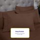 thumbnail image 5 of Juego de sábanas Sweet Home Collection 1500 Supreme Queen Brown, 5 of 7