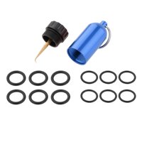 Ioensy - Mini Botellas De Cilindro De Buceo Con 12 Juntas Tóricas Kit De Reparación De Llavero De Buceo Azul