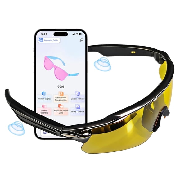 Gafas de sol Bluetooth para hombre y mujer, gafas inteligentes con altavoces abiertos, asistente de