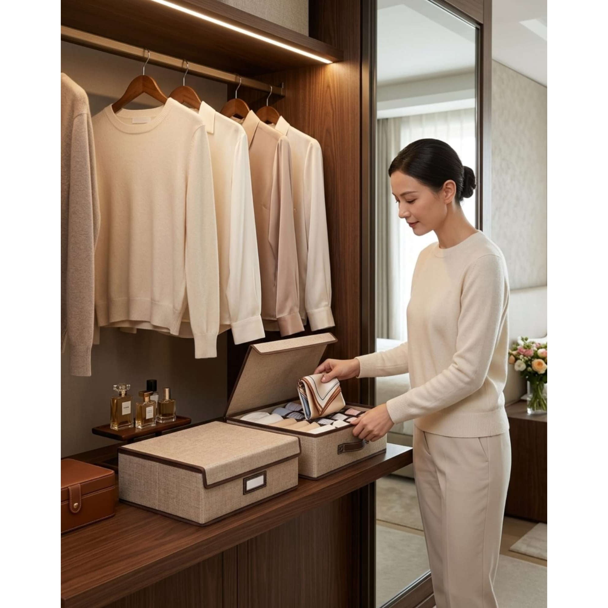 Mylhogar - Cesta Organizadora Versatil Para Ropa Interior