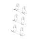 thumbnail image 1 of Soporte De Ventilador Plegable De Acrílico Soporte Para Ventilador Para El Comedor Cantidad De La Encimera De La Barra 3, 1 of 5