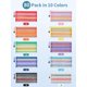 thumbnail image 4 of Bolsa de malla con cremallera JARLINK, paquete de 80 en 10 colores, 23 x 12 cm, 4 of 7