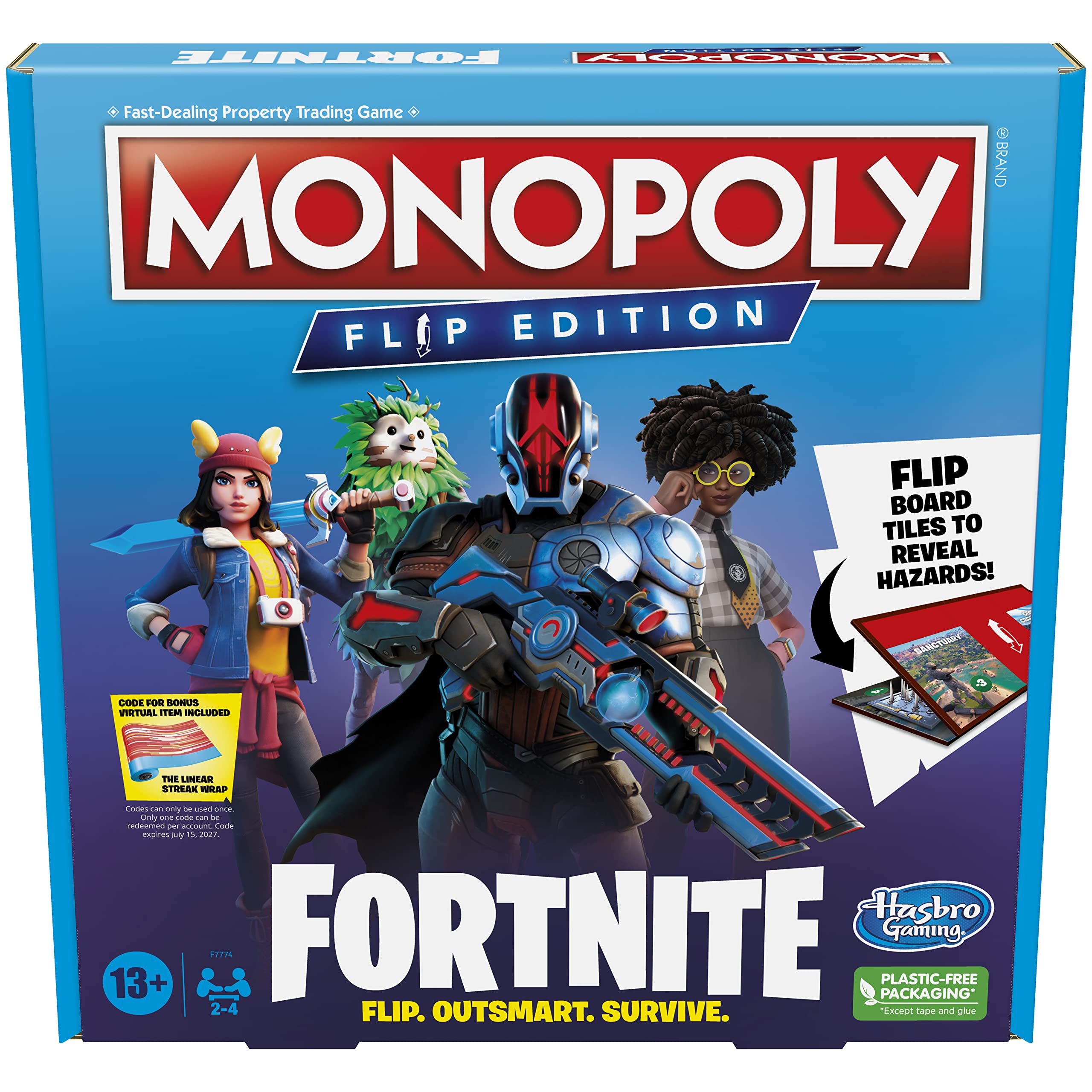 Juego De Mesa Hasbro Gaming Monopoly Flip Edition Fortnite
