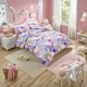thumbnail image 1 of Lightwe-ight So-ft 3 Piece R-ainbow Comfort-er Set with 2 Pillo-w Covers Cartoon Lo-ve Hearts Suns -and Stars Bedding Set- for Girls Boy-s Kids Twin Dark Blue, 1 of 5