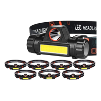 Genérico - Linterna Frontal Recargable Foco Cabeza Linterna Minera X8 Blanco Negro