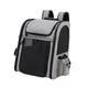 thumbnail image 4 of Mochila transportadora de mascotas con soporte de hebilla expandible para gatos pequeños y perros, bolsa de viaje portátil de gran capacidad para masc Gris, 4 of 5