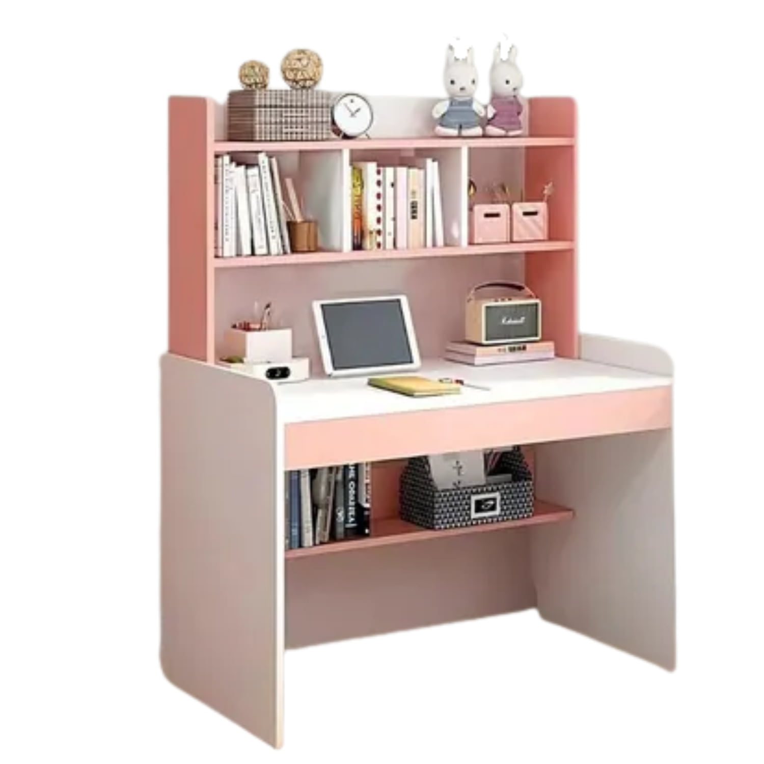 Crusec - Escritorio Para Niñas Estudio 100x48x80 Con Estanteria