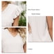 thumbnail image 2 of Blusa informal de verano con mangas cortas con volantes y escote en V con ojales y encaje recortado para mujer, 2 of 6