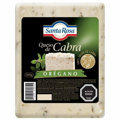Queso De Cabra Orégano Trozo 200 G Santa Rosa