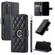 thumbnail image 1 of Funda Acolchada con Anilla y Correa para Samsung Galaxy S21 Plus Slots para Tarjetas Negro, 1 of 5