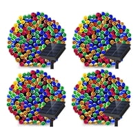 Shop E-Home - Guirnalda Pack X4 Solar Navideña 10 Metros 100 Led Calido