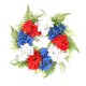 thumbnail image 5 of Guirnalda Patriótica Americana Guirnalda De Flores Hojas Verdes Día De Los Caídos, 5 of 5