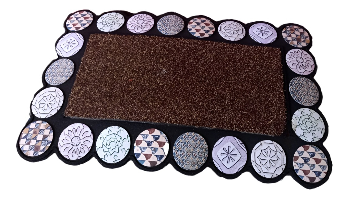 Genérico - Alfombra Decorativa Goma 3D Interior Exterior Jhn