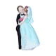 thumbnail image 1 of Adorno Para Tarta De Boda, Coleccionable, Romántico, Realista, Muñecos Para Tarta De Boda, Vestido Azul, 1 of 5
