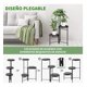 thumbnail image 2 of Set Organizador 3 Pedestal Porta Macetero Desmontable Negro, 2 of 3