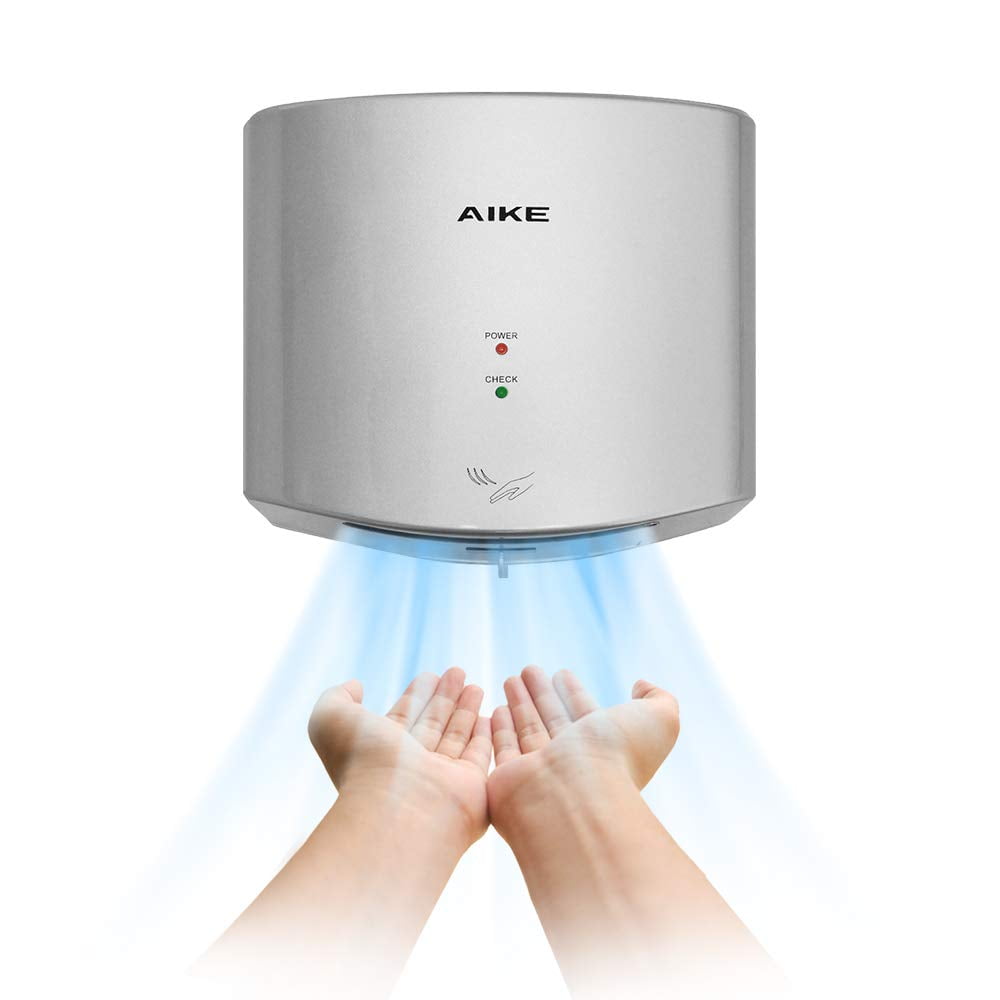 Secador De Manos Aike Air Wiper Compact 1400w 110v Silver Ak2630