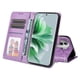 thumbnail image 2 of Funda tipo cartera FOXDOCK para OPPO Reno 11 Pro 5G , diseño girasol en relieve, cuero PU, cierre magnético, soporte y tarjetero, 2 of 5